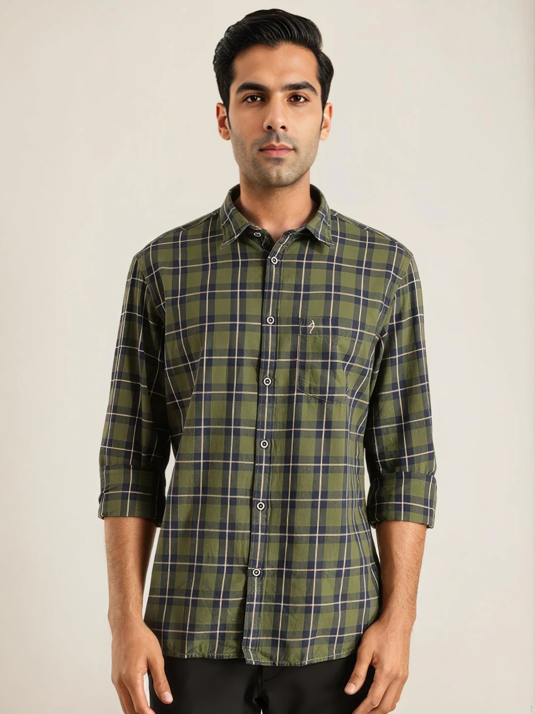 Indian Terrain Men Green Shirt